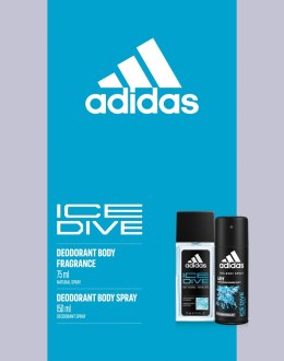 Adidas Zestaw prezentowy Ice Dive (dezodorant spray 150ml+dezodorant atomizer 75ml)