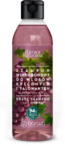 BARWA Naturalna Winogrono Szampon podkreślający skręt do włosów kręconych i falowanych 300ml