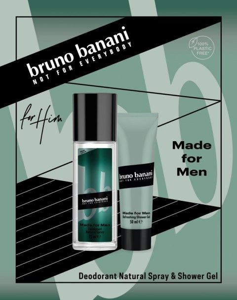 Bruno Banani Zestaw prezentowy Made for Man (dezodorant atomizer 75ml+żel pod prysznic 50ml)