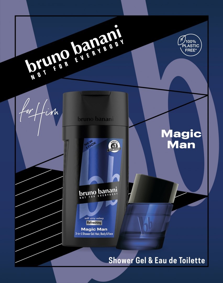 Bruno Banani Zestaw prezentowy Magic Man (woda toaletowa 30ml+żel pod prysznic 250ml)