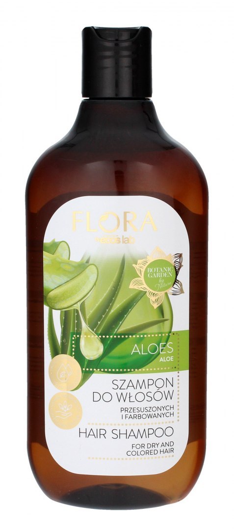 Ecos Lab Flora Szampon do włosów przesuszonych i farbowanych - Aloes 500ml