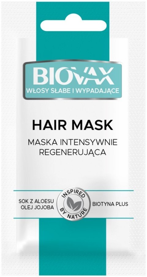 L`BIOTICA Biovax Hair Mask Maska do włosów intensywnie regenerująca -Włosy słabe i wypadające 20ml - saszetka