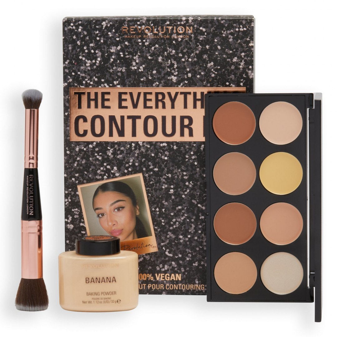 Makeup Revolution Zestaw świąteczny The Everything Contour Kit 1op.