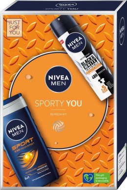 Nivea Men Zestaw prezentowy Sporty You (deo spray 150ml+żel pod prysznic 250ml)