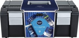 Nivea Men Zestaw prezentowy Tech Master (żel pod prysznic 250ml+pianka do golenia 200ml+balsam po goleniu 100ml+deo roll-on 50ml