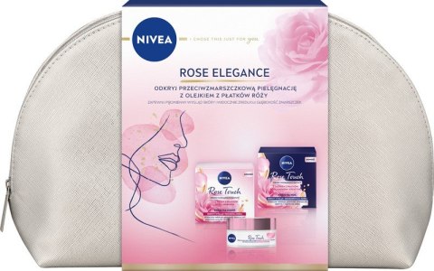 Nivea Zestaw prezentowy Rose Elegance (krem na dzień 50ml+krem na noc 50ml)
