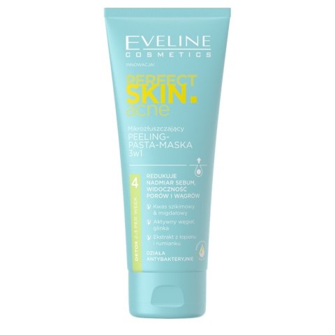 Eveline Perfect Skin.acne Mikrozłuszczający Peeling-pasta maska 3w1 75ml