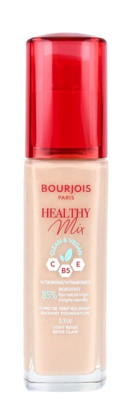 Bourjois Podkład do twarzy Healthy Mix Clean&Vegan - nr 53W Light Beige 30ml
