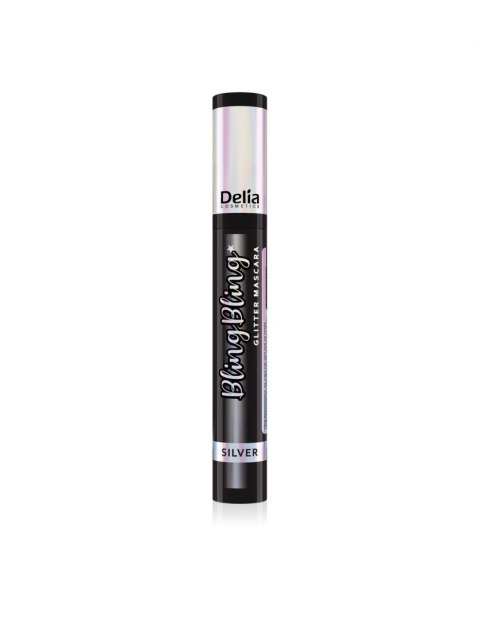 Delia Cosmetics Bling Bling Brokatowa Maskara do rzęs SILVER 12ml