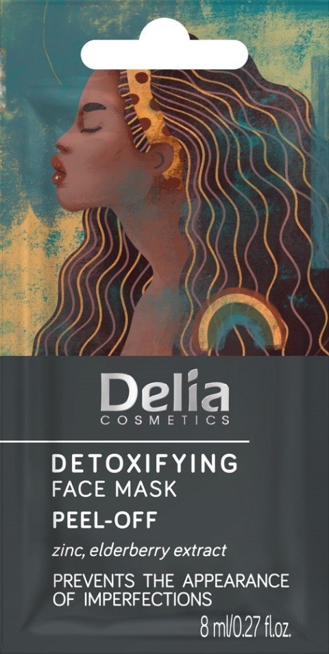Delia Cosmetics Maseczka na twarz detoksykująca - peel-off 8ml