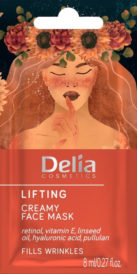 Delia Cosmetics Maseczka na twarz liftingująca - kremowa 8ml