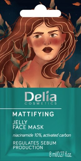 Delia Cosmetics Maseczka na twarz matująca - żelowa 8ml