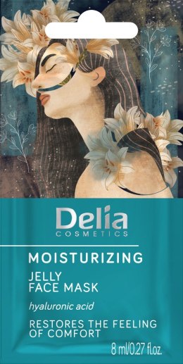 Delia Cosmetics Maseczka na twarz nawilżająca - żelowa 8ml