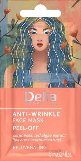 Delia Cosmetics Maseczka na twarz przeciwzmarszczkowa - peel-off 8ml