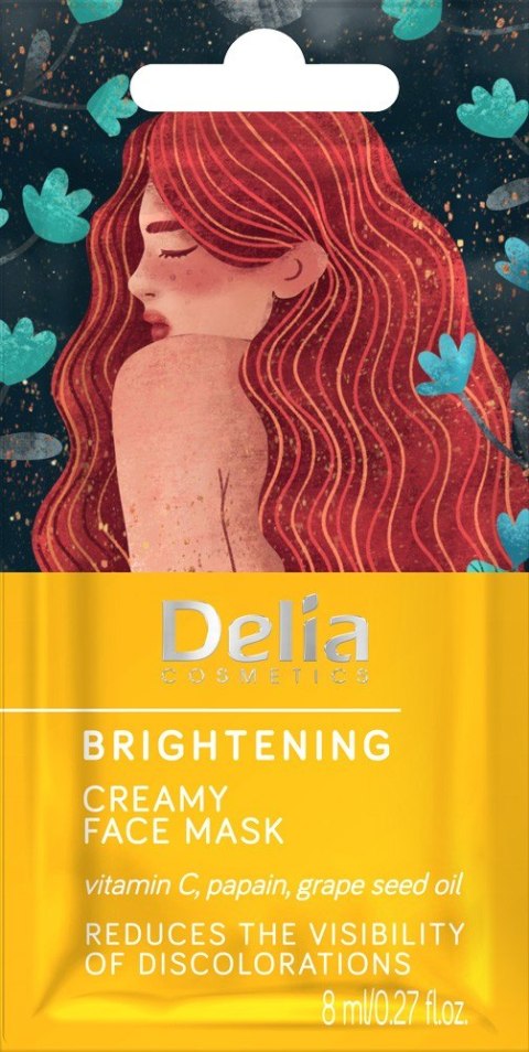 Delia Cosmetics Maseczka na twarz rozjaśniająca - kremowa 8ml