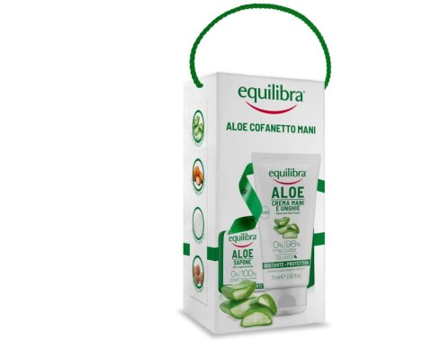 Equilibra Aloe Zestaw prezentowy Pielęgnacja Dłoni (krem do rąk 75ml +mydło 100g)