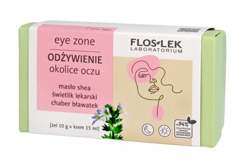 Floslek Zestaw prezentowy Eye Zone Odżywienie (krem pod oczy 15ml+żel pod oczy 10g)