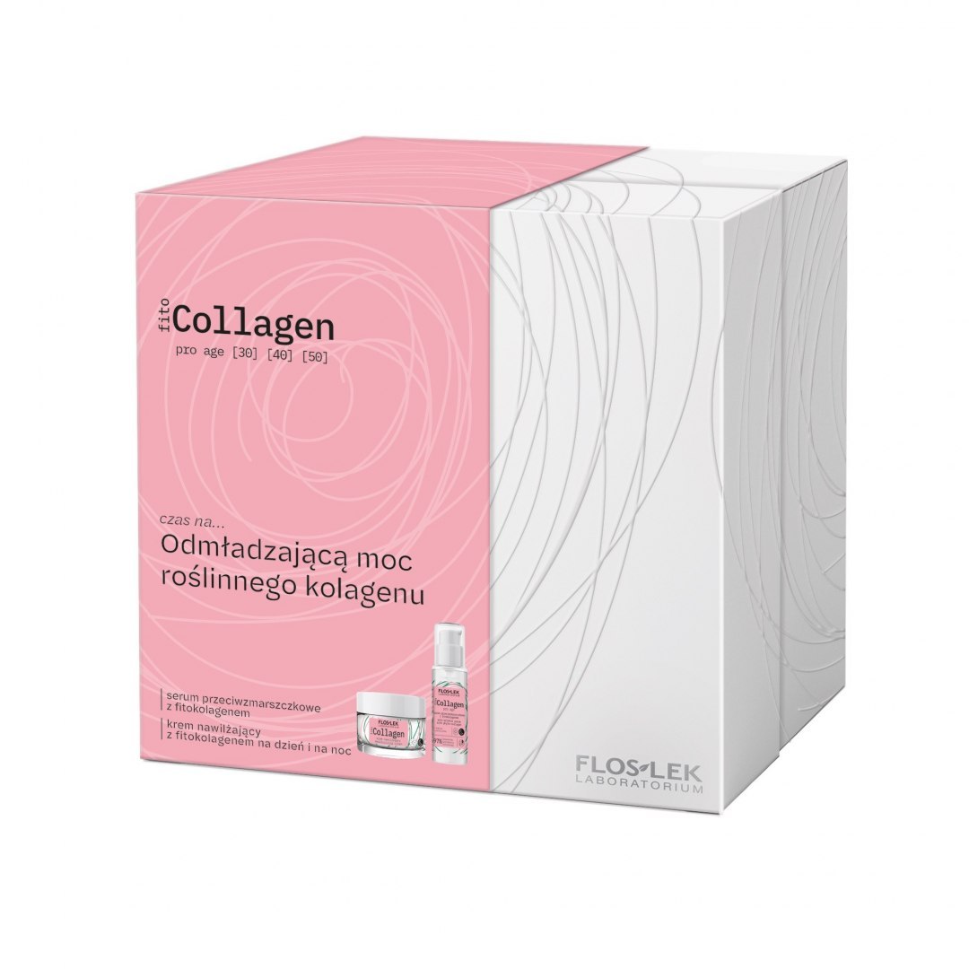 Floslek Zestaw prezentowy fito Collagen (serum 30ml+krem na dzień i noc 50ml)