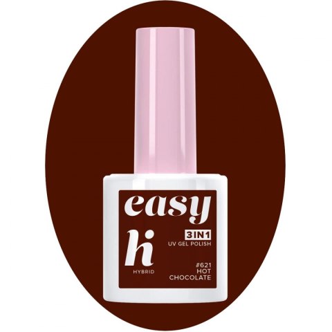 Hi Hybrid Lakier hybrydowy Easy 3w1 #621 Hot Chocolate 5ml