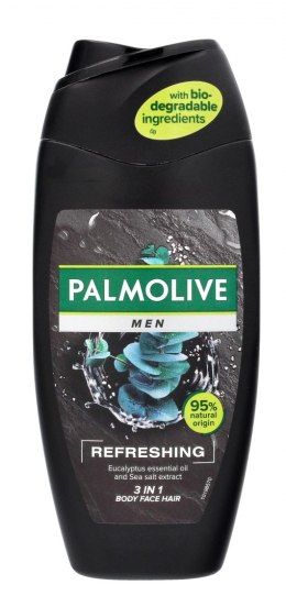 Palmolive Men Żel pod prysznic 3w1 Refreshing - olejek eukaliptusowy i ekstrakt z soli morskiej 250ml