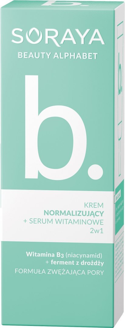 Soraya Beauty Alphabet Wit.B. Krem normalizujący + Serum Witaminowe 2w1 30ml