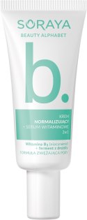 Soraya Beauty Alphabet Wit.B. Krem normalizujący + Serum Witaminowe 2w1 30ml