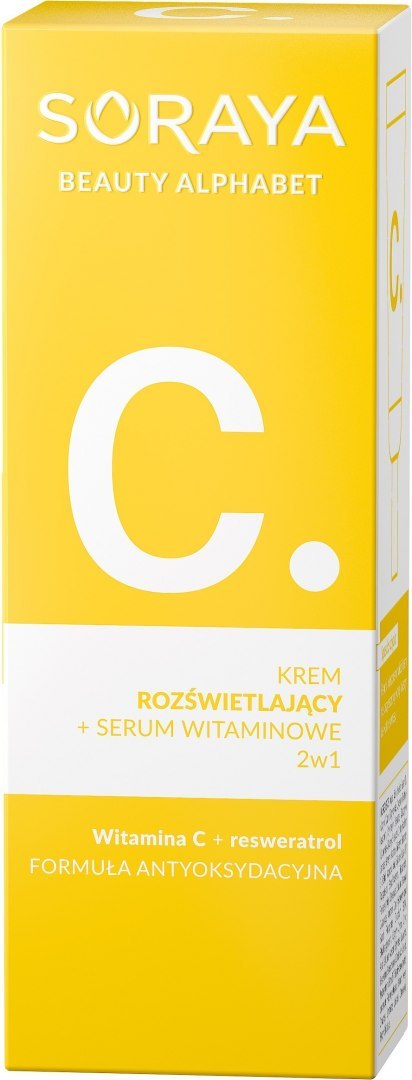 Soraya Beauty Alphabet Wit.C. Krem rozświetlający + Serum Witaminowe 2w1 30ml