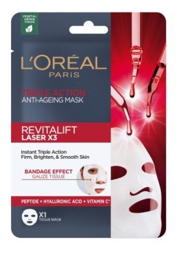 L'Oreal REVITALIFT LASER X3 Maska przeciwzmarszczkowa w płacie