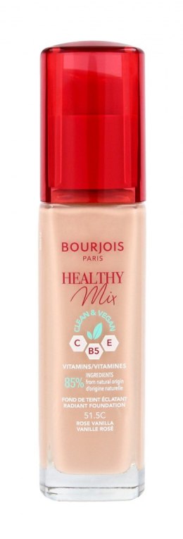 Bourjois Podkład do twarzy Healthy Mix Clean&Vegan - nr 51.5C Rose Vanilla 30ml