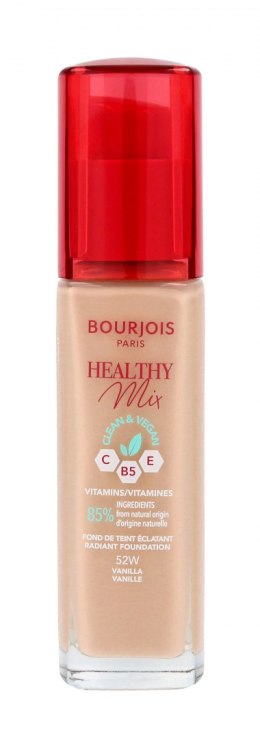 Bourjois Podkład do twarzy Healthy Mix Clean&Vegan - nr 52W Vanilla 30ml
