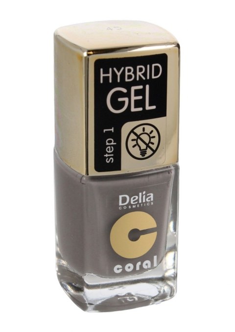 Delia Cosmetics Coral Hybrid Gel Emalia do paznokci nr 45 grey 11ml