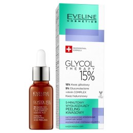 Eveline Glycol Therapy 15% 5-Minutowy Wygładzający Peeling kwasowy 18ml