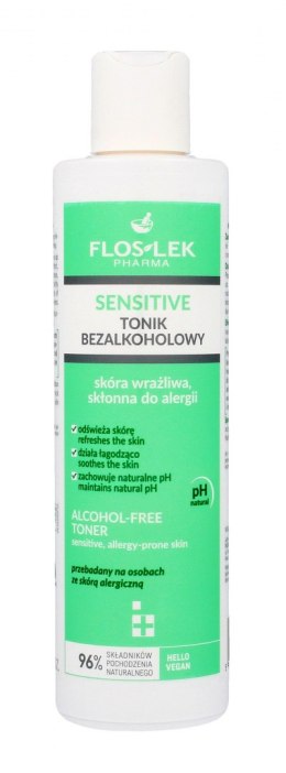 FLOSLEK Pharma Sensitive Tonik bezalkoholowy do skóry wrażliwej i skłonnej do alergii 225ml