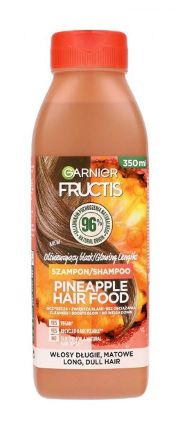 Fructis Hair Food Szampon olśniewający blask do włosów długich i matowych - Pineapple 350ml