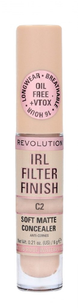 Makeup Revolution IRL Filter Finish Korektor w płynie C2 6g