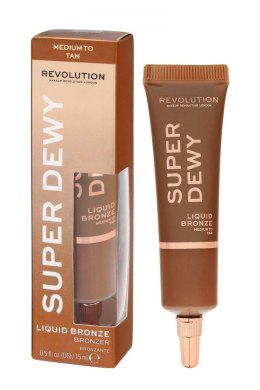 Makeup Revolution Super Dewy Bronzer w płynie - Medium to Tan 15ml
