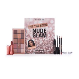 Makeup Revolution Zestaw świąteczny Get The Look - Nude Glam 1op.