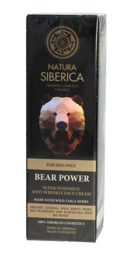 Natura Siberica Men Krem do twarzy Bear Power Przeciwzmarszczkowy 50ml