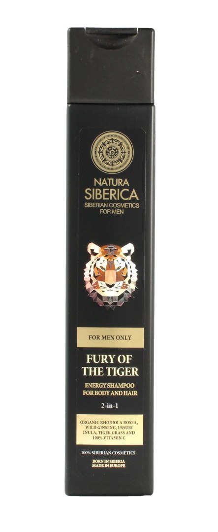Natura Siberica Men Szampon 2w1 do Włosów i ciała "Energia Tygrysa" 250 ml
