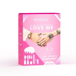 SEMILAC Zestaw startowy do stylizacji paznokci Love Me (11 elementów) 1op.