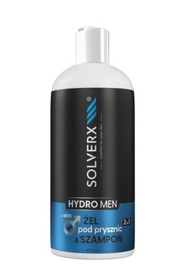 Solverx MEN HYDRO Żel & szampon 2w1 400ml&