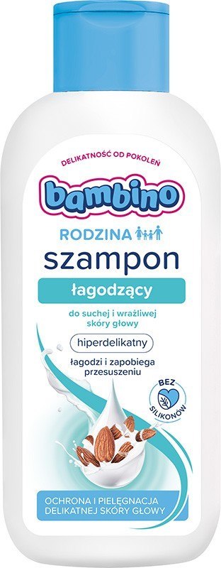 Bambino Rodzina Szampon łagodzący do suchej i wrażliwej skóry głowy 400ml