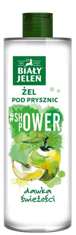 Biały Jeleń #Shower Power Żel pod prysznic odświeżający - Jabłko 400ml