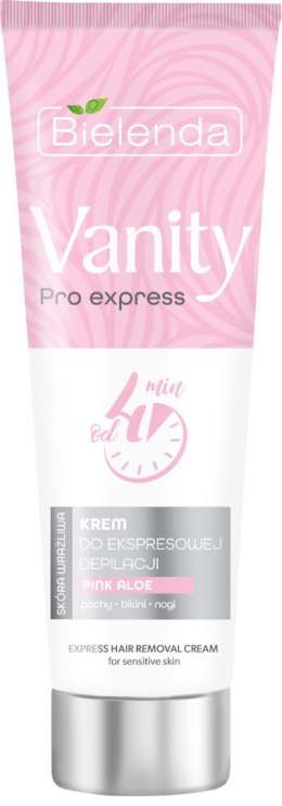Bielenda Vanity Pro Express Krem do ekspresowej depilacji Pink Aloe - do skóry wrażliwej 75ml