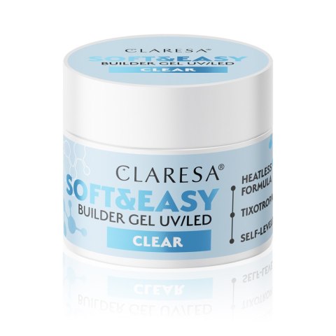 CLARESA Żel budujący do paznokci Soft&Easy Builder - Clear 12g