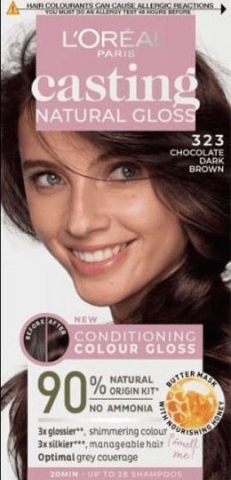 Casting Natural Gloss Krem koloryzujący nr 323 Chocolate Dark Brown 1op.