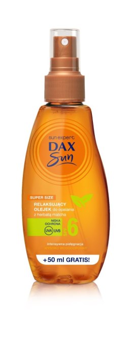 Dax Sun Relaksujący Olejek do opalania z herbatą Matcha SPF6 200ml