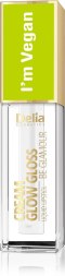 Delia Cosmetics Cream Glow Gloss Wegański Błyszczyk do ust nr 100 Totally Crystal 5ml