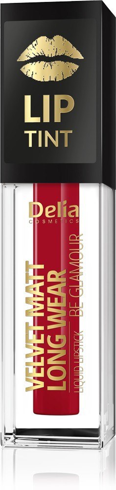 Delia Cosmetics Lip Tint Velvet Matt Pomadka-Farbka do ust w płynie nr 015 Lucky Red 5ml