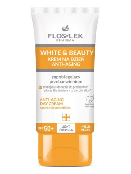 FLOSLEK Pharma White&Beauty Krem na dzień Anti-Aging zapobiegający przebarwieniom SPF50+ 50ml